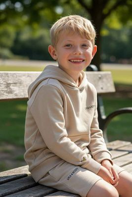 Trui met kap COLD GREY