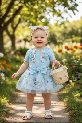 Rokje + Rompertje BLAUW