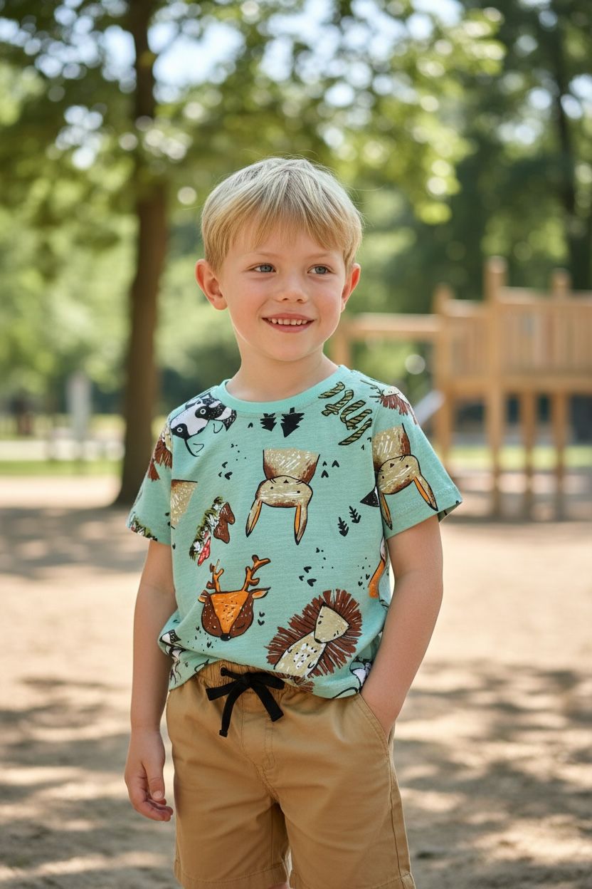 T-shirt + Broekje dieren