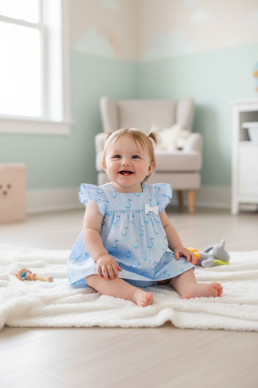 Zwaan kleedje met broekje