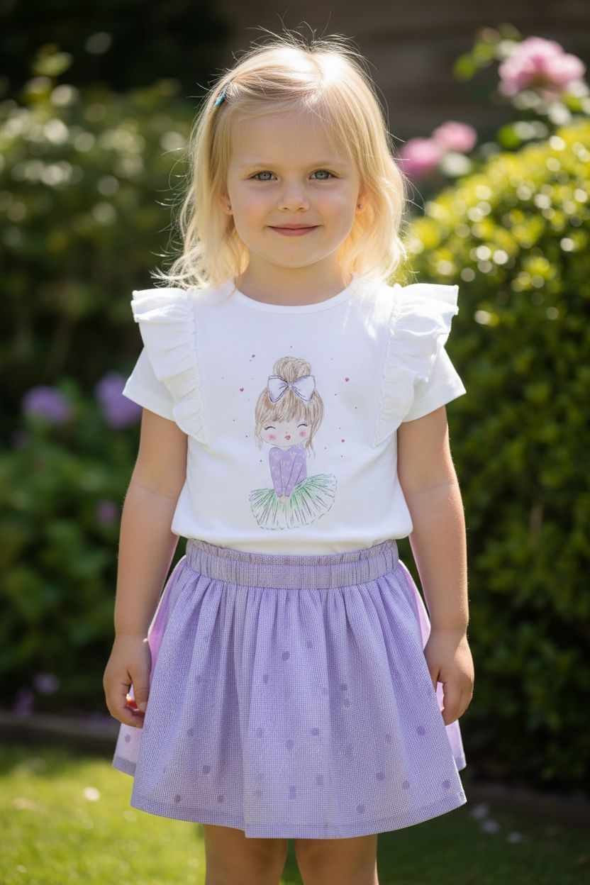 Setje Met Paars rokje