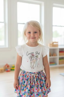 Setje Met Rokje gekleurde balletje