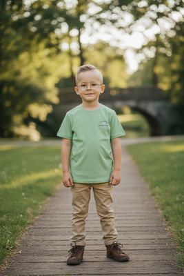 Lyle &amp; Scott T-shirt Groen Met Teken