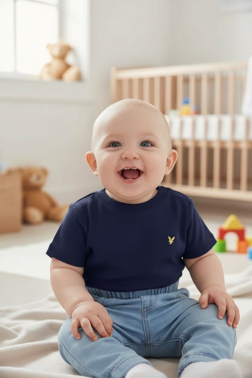T-shirt baby lyle en scott navy