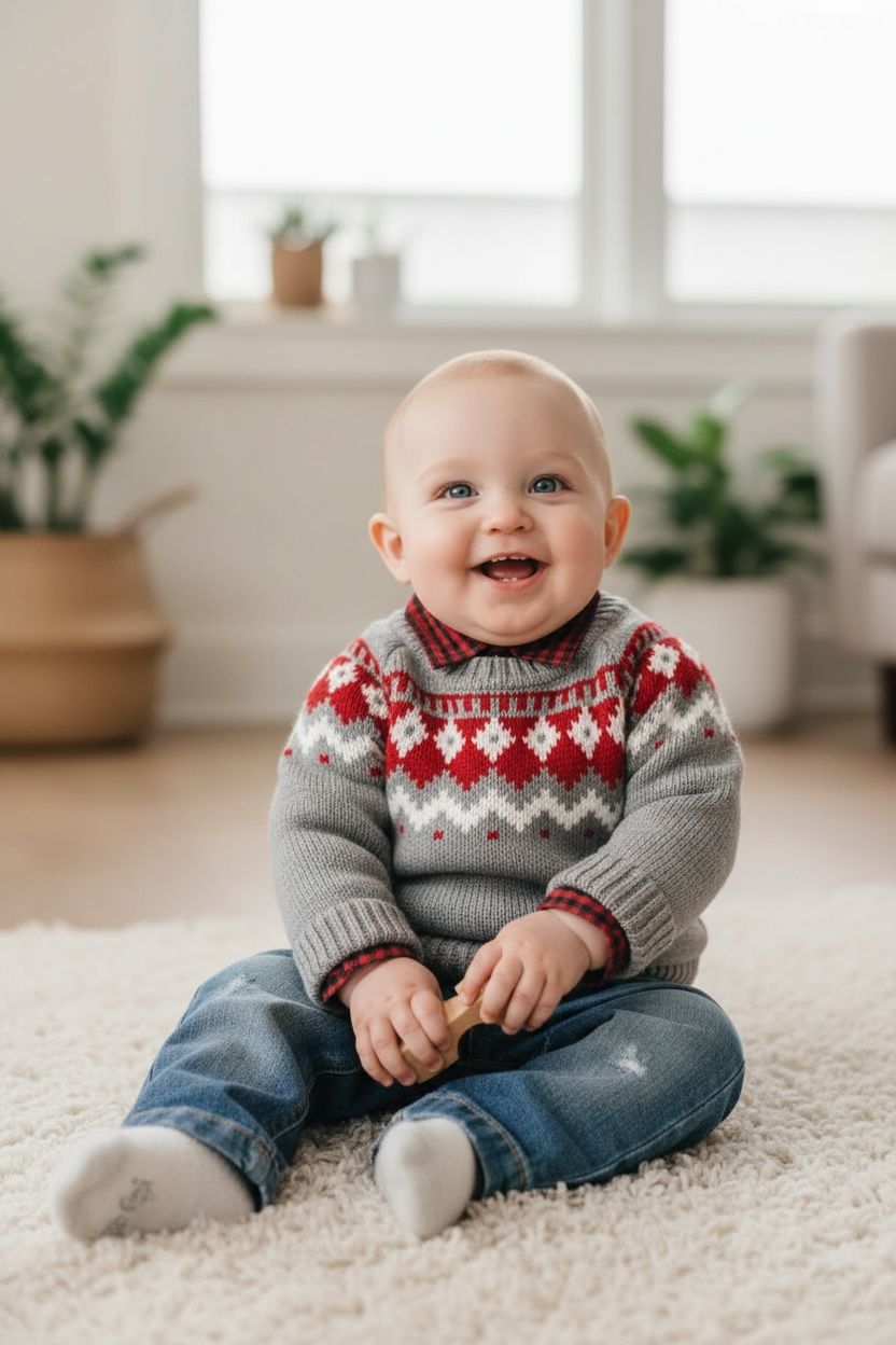 jongens 3-delig sweater shirt en jeans set Cumino