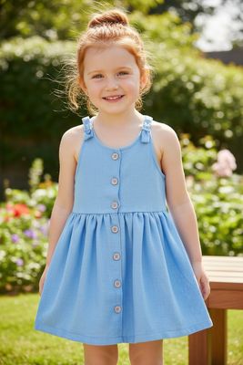 Mini Rebels Jeansjurk mouwloos