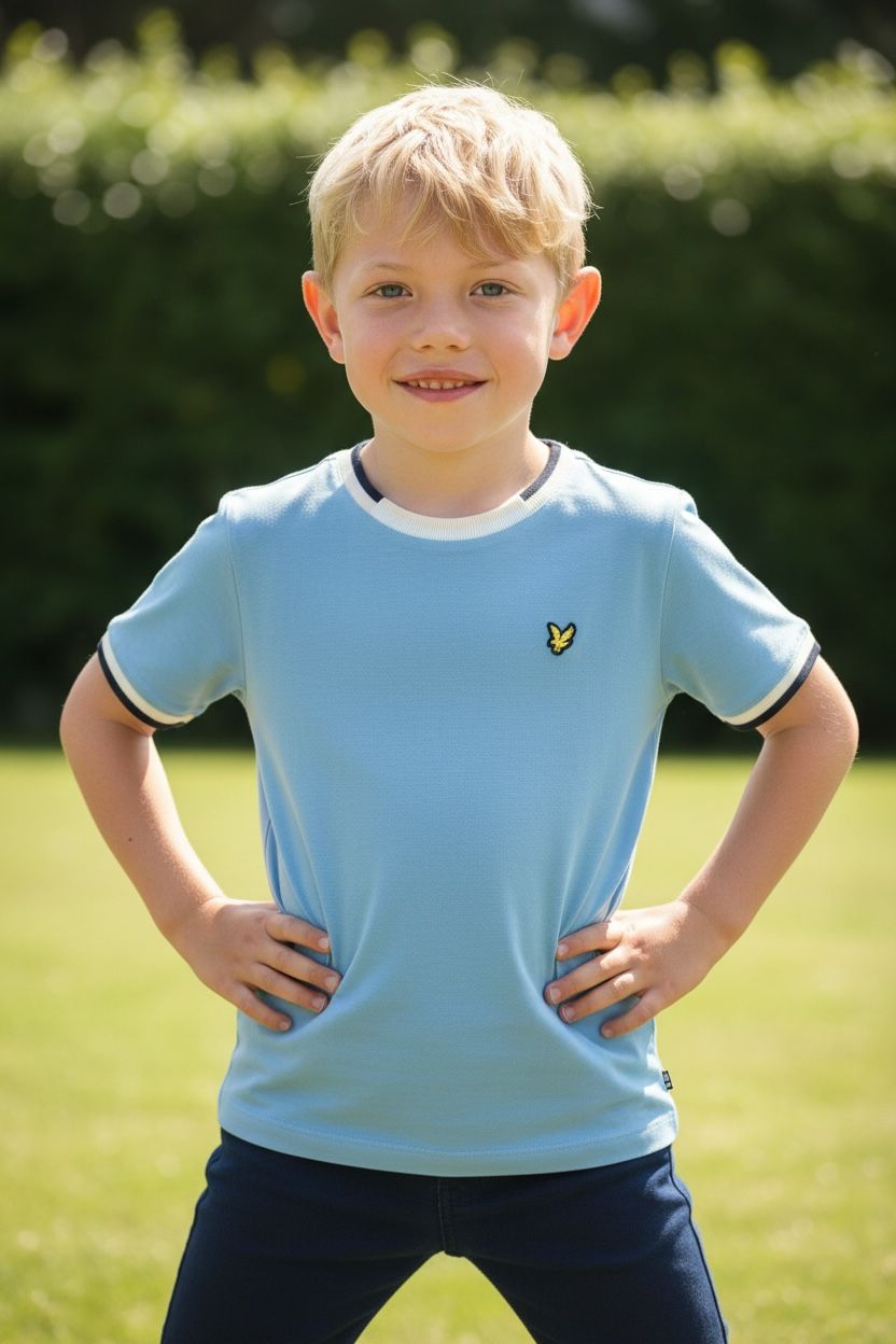 T-shirt met kraag ocean sky