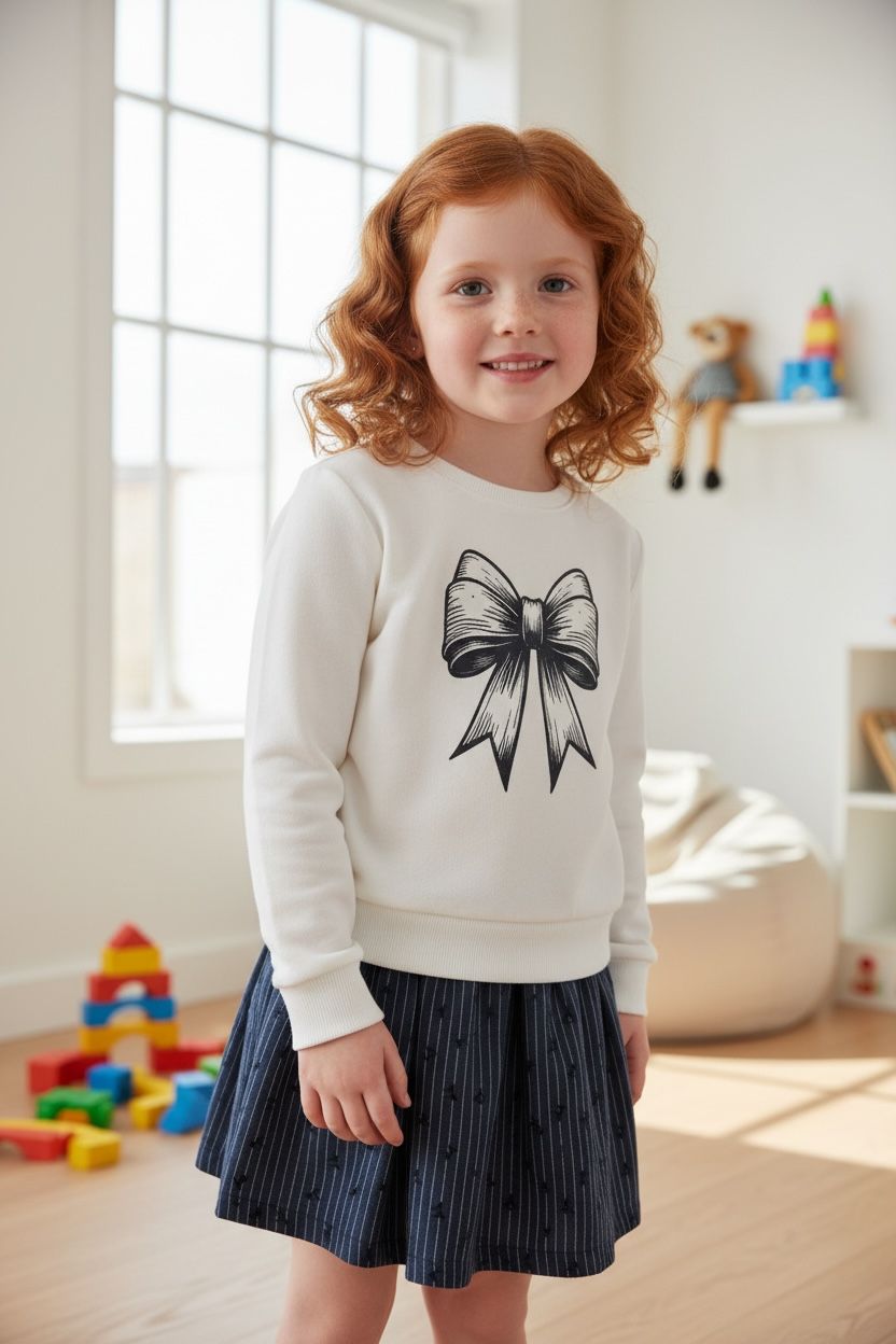 Mini Rebels trui met strik