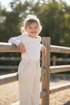 Mini rebels broek beige