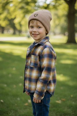 Hemd Mini Rebels Blauw/Geel