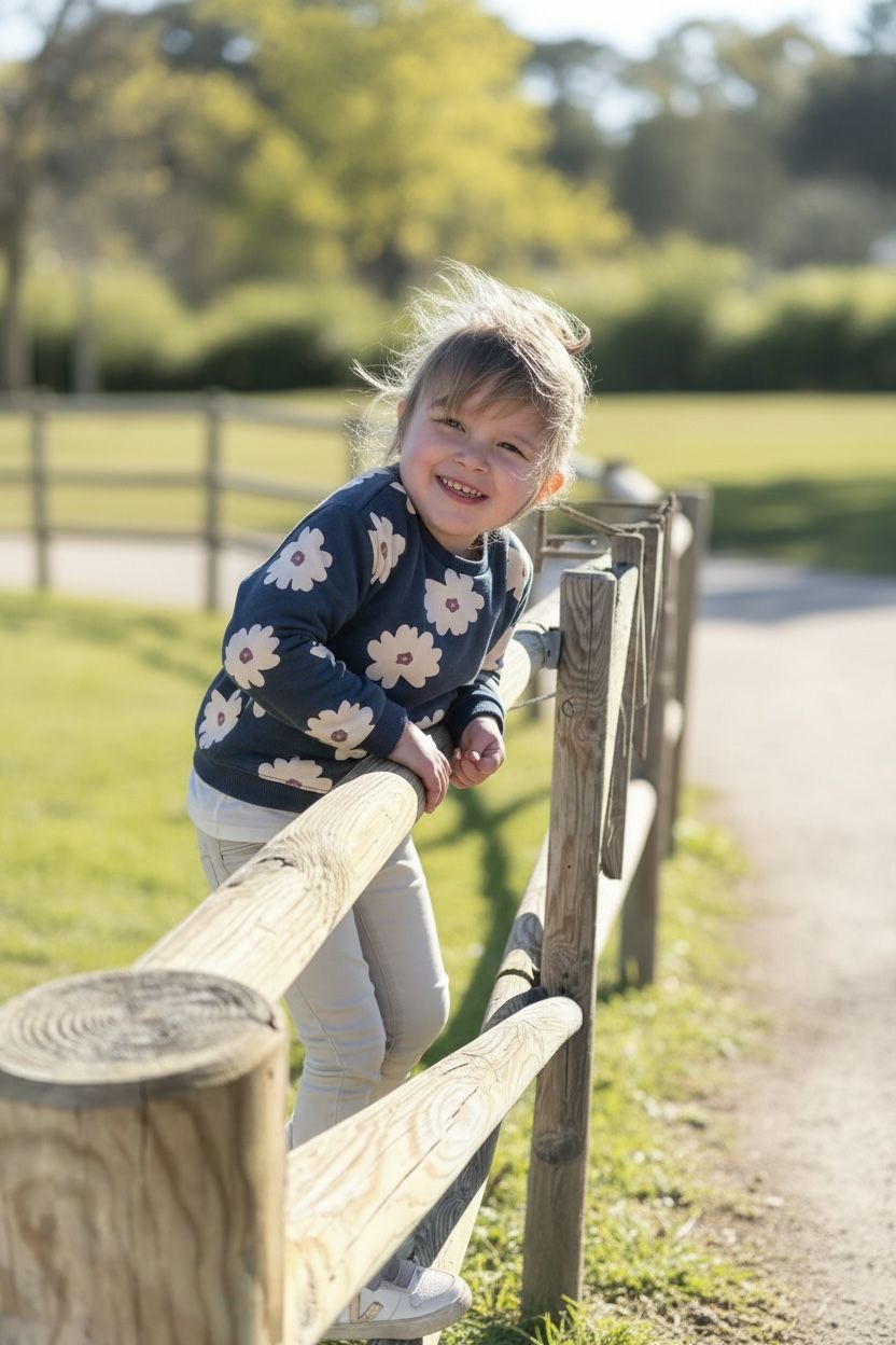 Mini Rebels trui met bloem