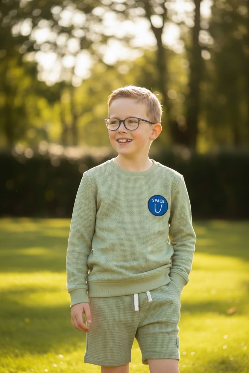 setje kaki mini rebels trui met broek