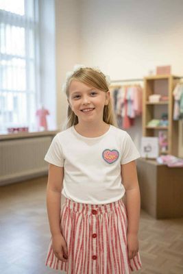 T-SHIRT met regenboog hartje