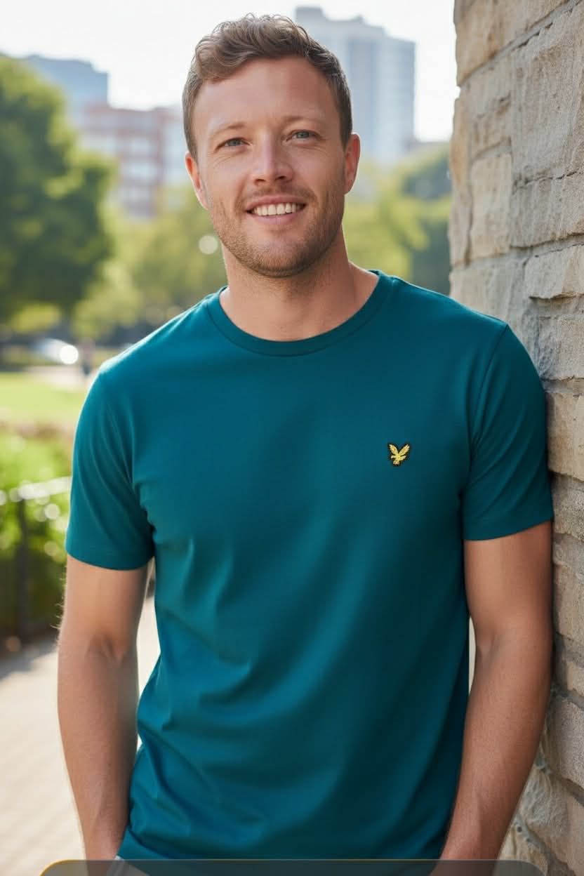 T-shirt lyle en scott Turquoise