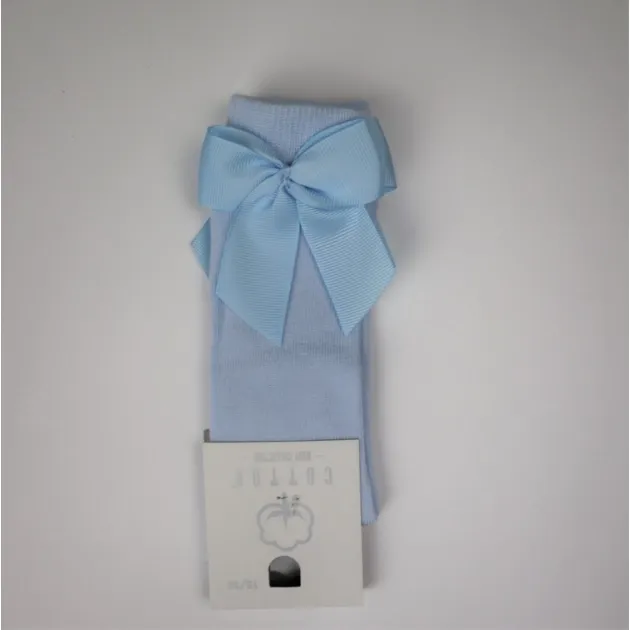 Lange kousen licht blauw