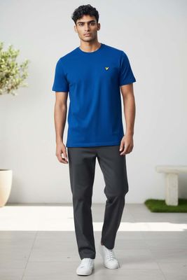Blauwe t-shirt dikke stof