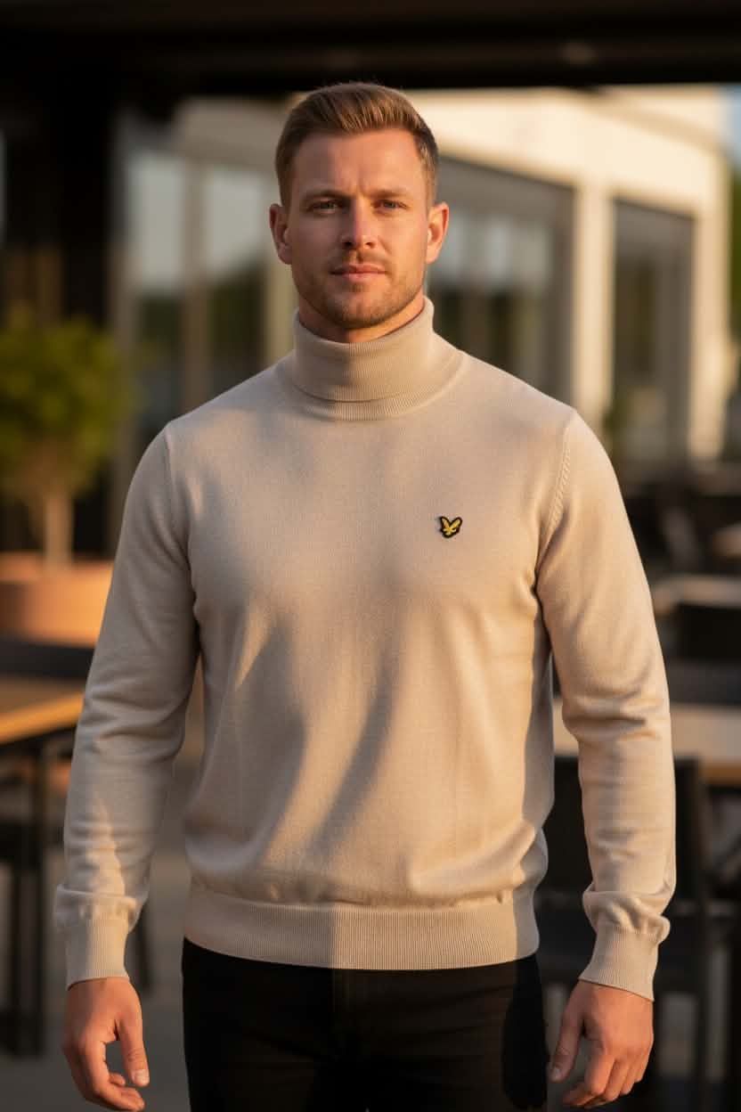 Trui met kol BEIGE