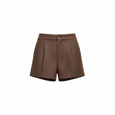 Donker bruin kort winter broek