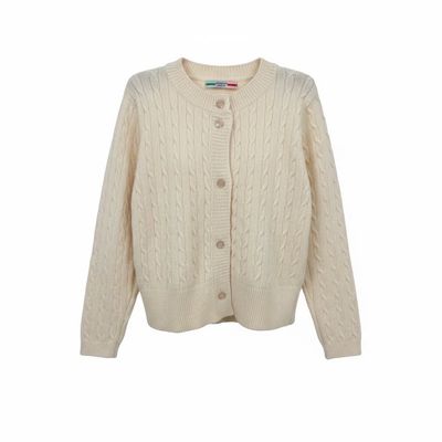 Trui met knopjes BEIGE