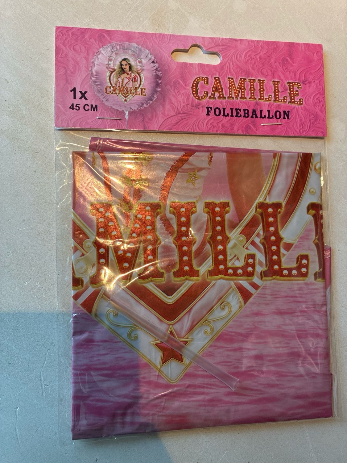 Folieballon camille
