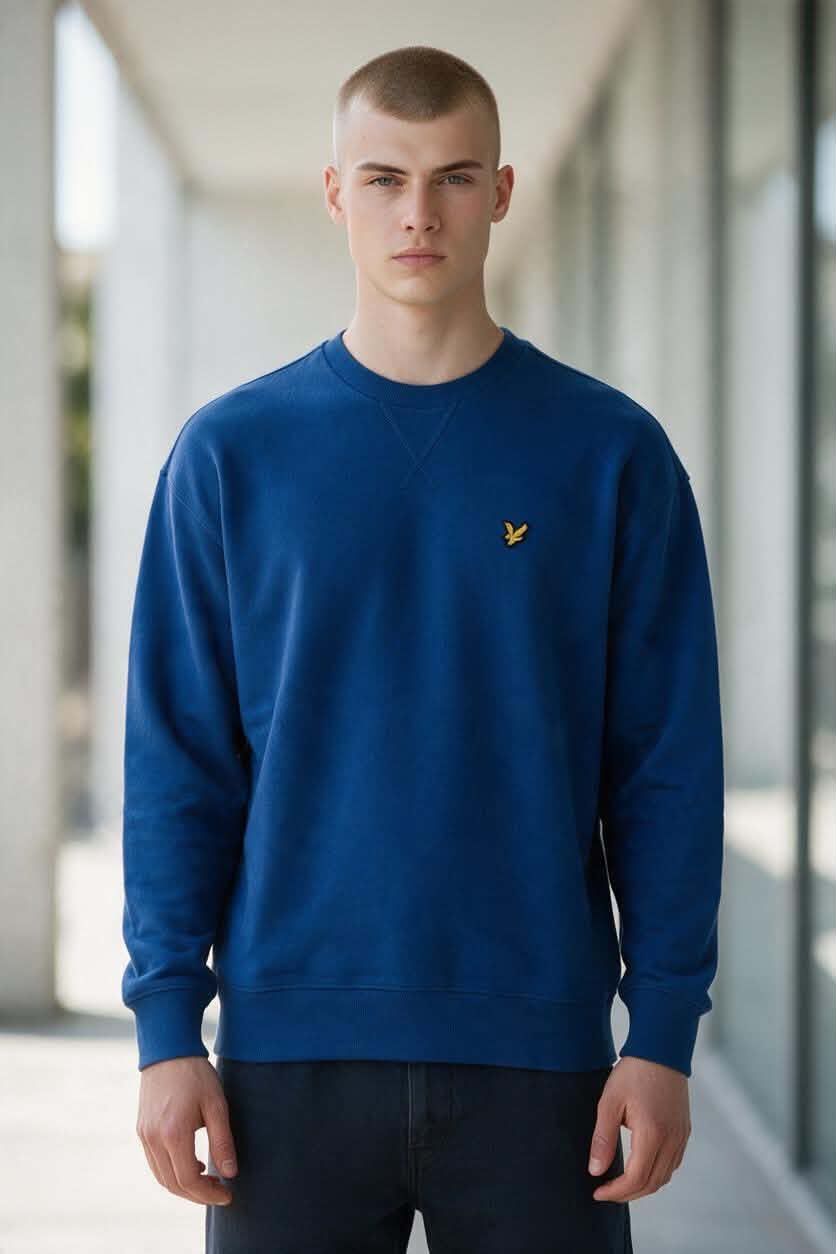 Oversized trui Blauw