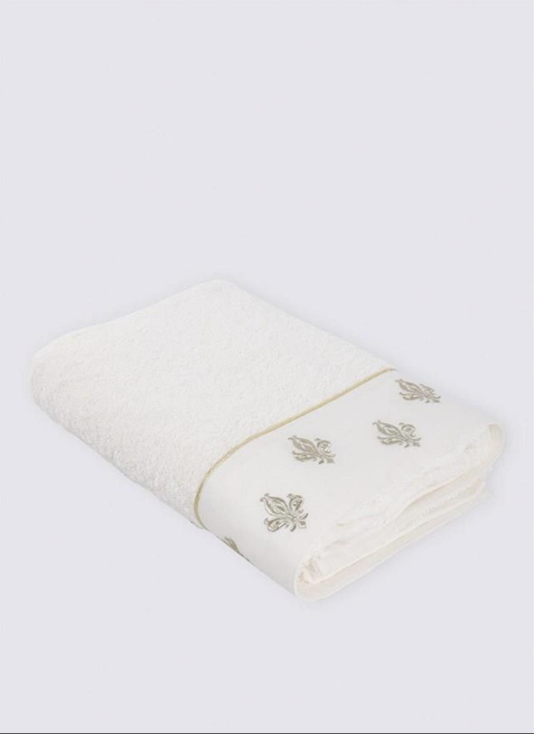 Ecocotton Aslışah Family Bathrobe Set 100% Organic Cotton Embroidered Cream/Cream - M/L