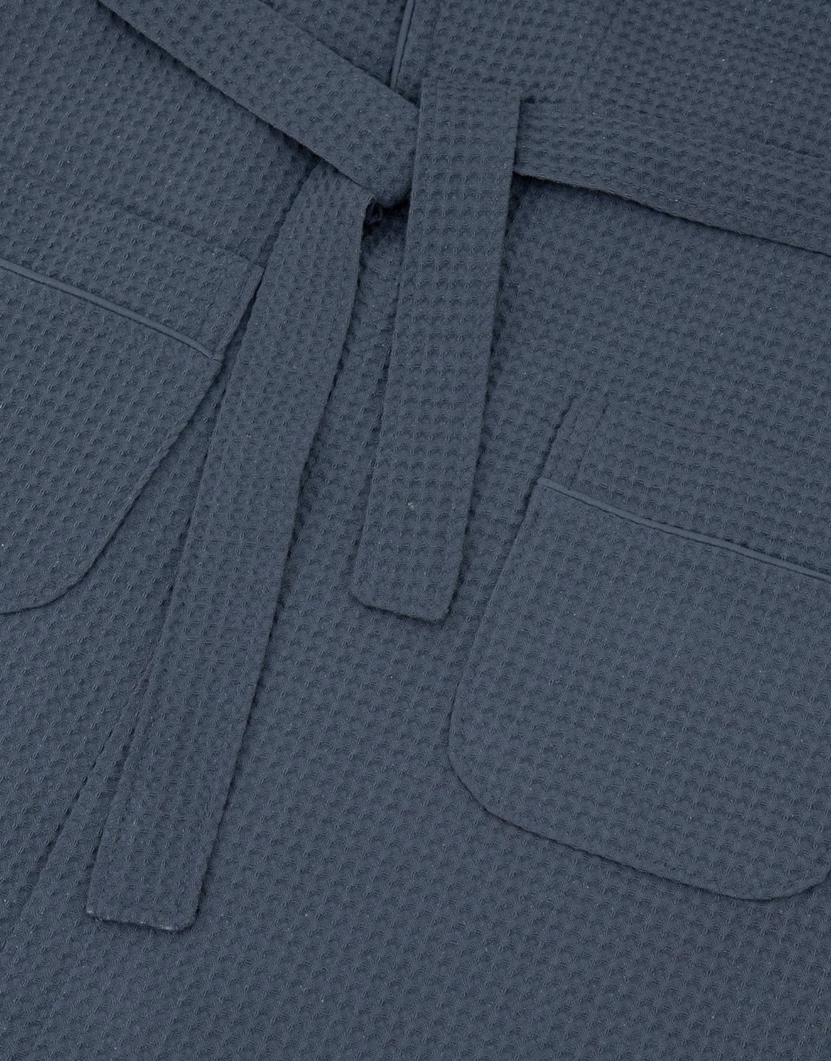 Green Black Afra Men&#39;s Pique Bathrobe 100% Cotton Navy Blue
