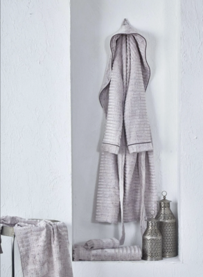 Ecocotton Maia Women Bathrobe 100% Organic Cotton Powder