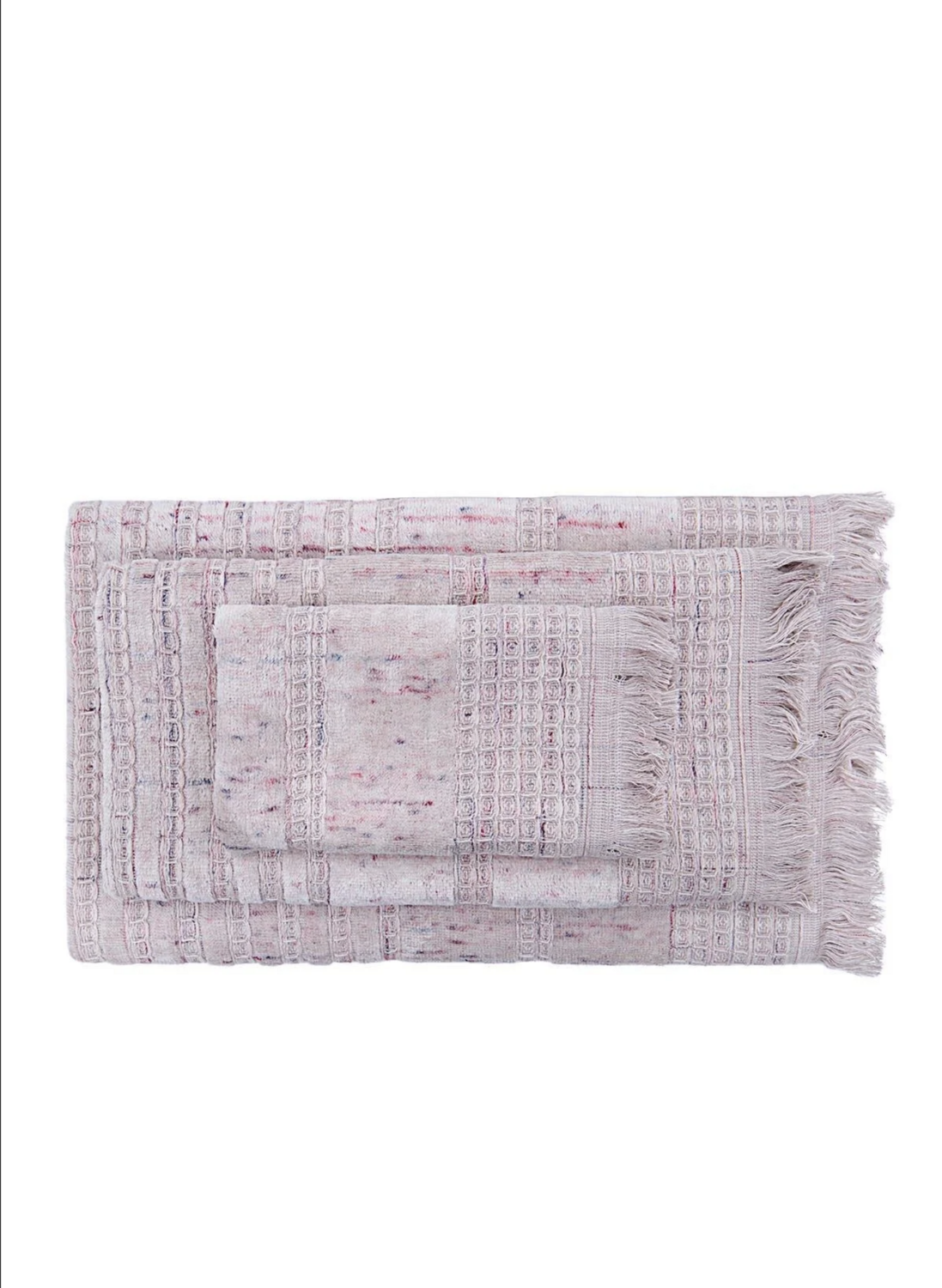 Ecocotton Maia 3-Piece Towel Set 100% Organic Cotton Powder