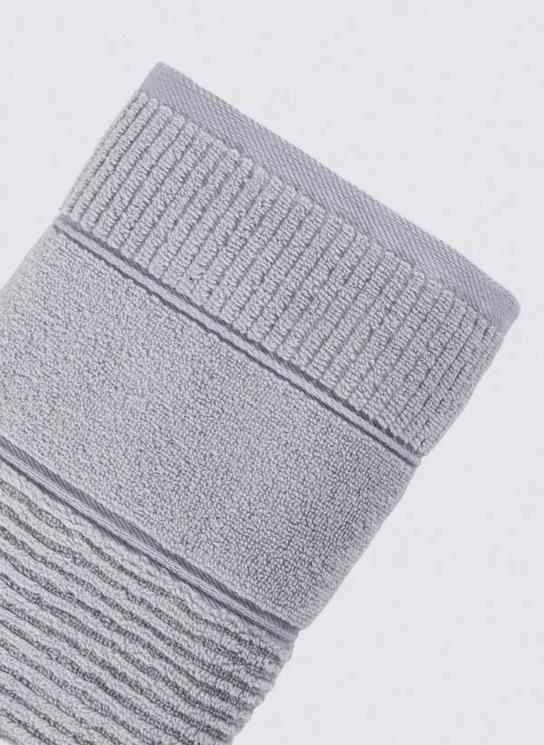 Green Black Eliza Hand And Face Towel 100% Cotton Air Twist Gray 50x90 Cm