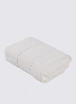 Green Black Eliza Hand And Face Towel 100% Cotton Air Twist Cream 50x90 Cm
