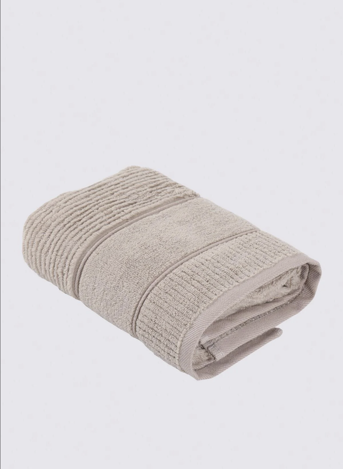 Green Black Eliza Hand And Face Towel 100% Cotton Air Twist Beige 50x90 Cm