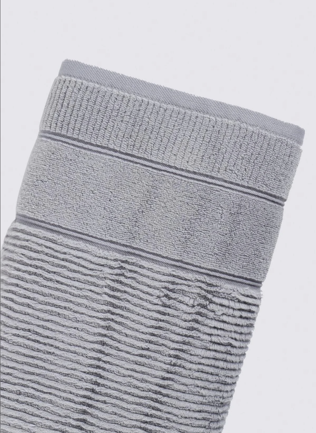 Green Black Eliza Bath Towel 100% Cotton Air Twist Gray 80x150 Cm