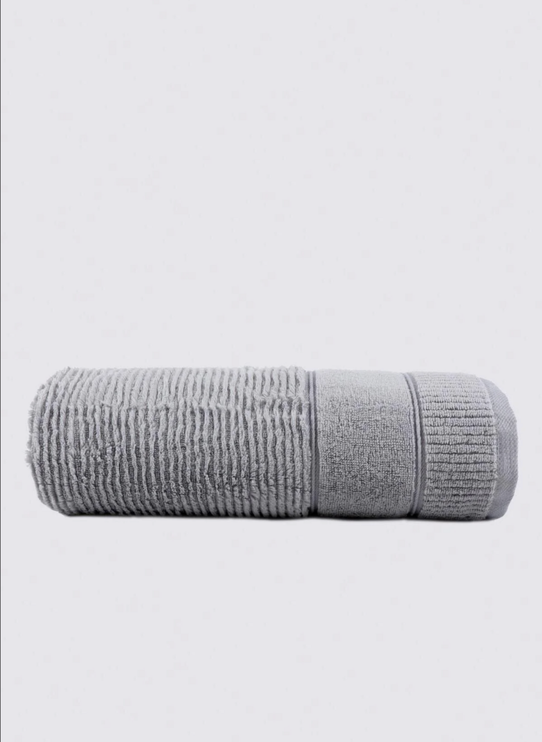 Green Black Eliza Bath Towel 100% Cotton Air Twist Gray 80x150 Cm