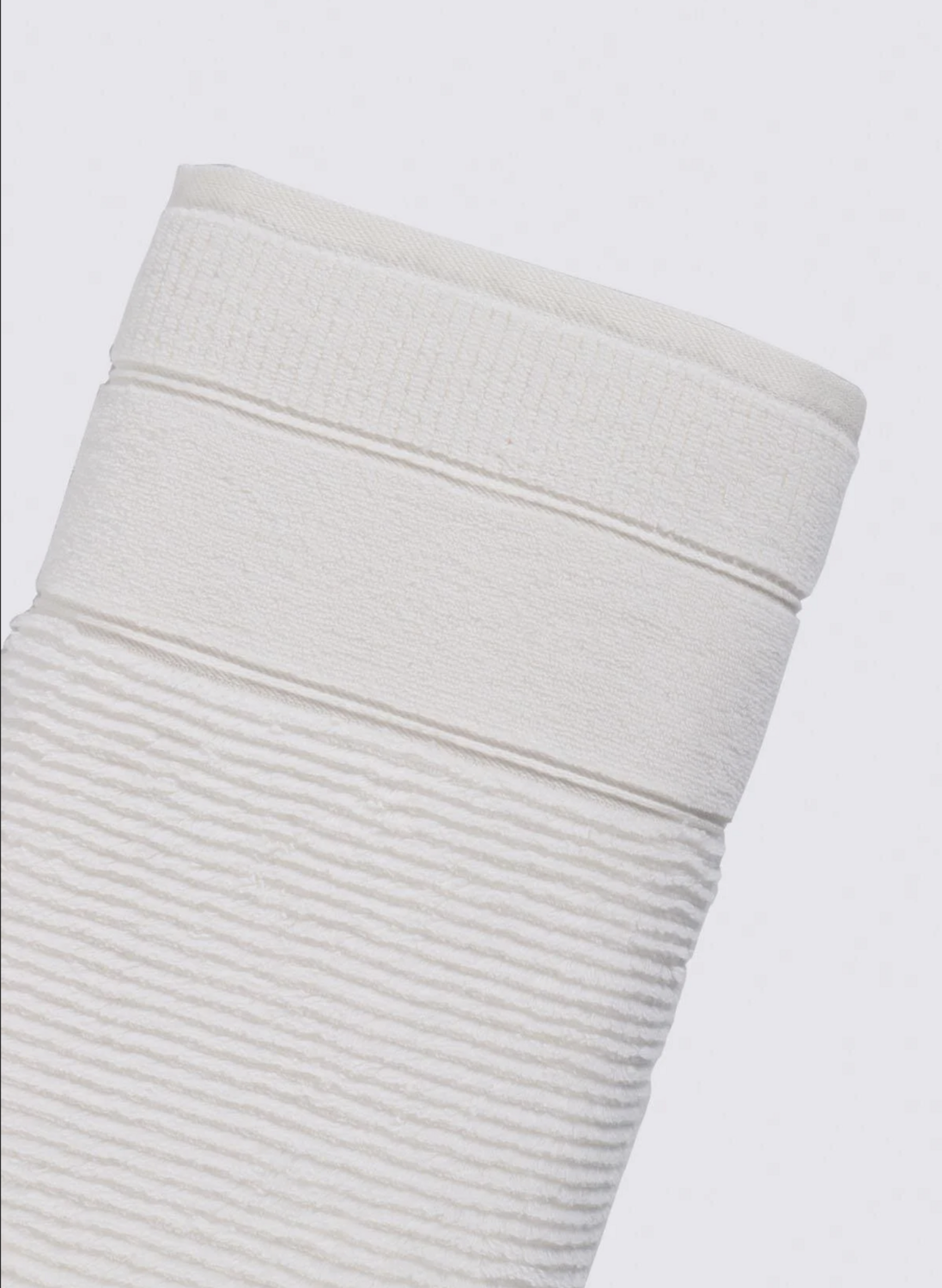 Green Black Eliza Bath Towel 100% Cotton Air Twist Cream 80x150 Cm