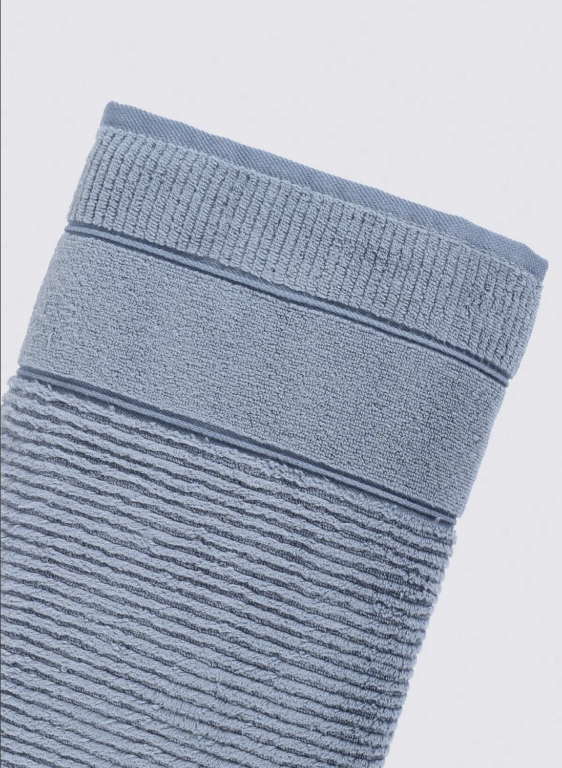 Green Black Eliza Bath Towel 100% Cotton Air Twist Blue 80x150 Cm