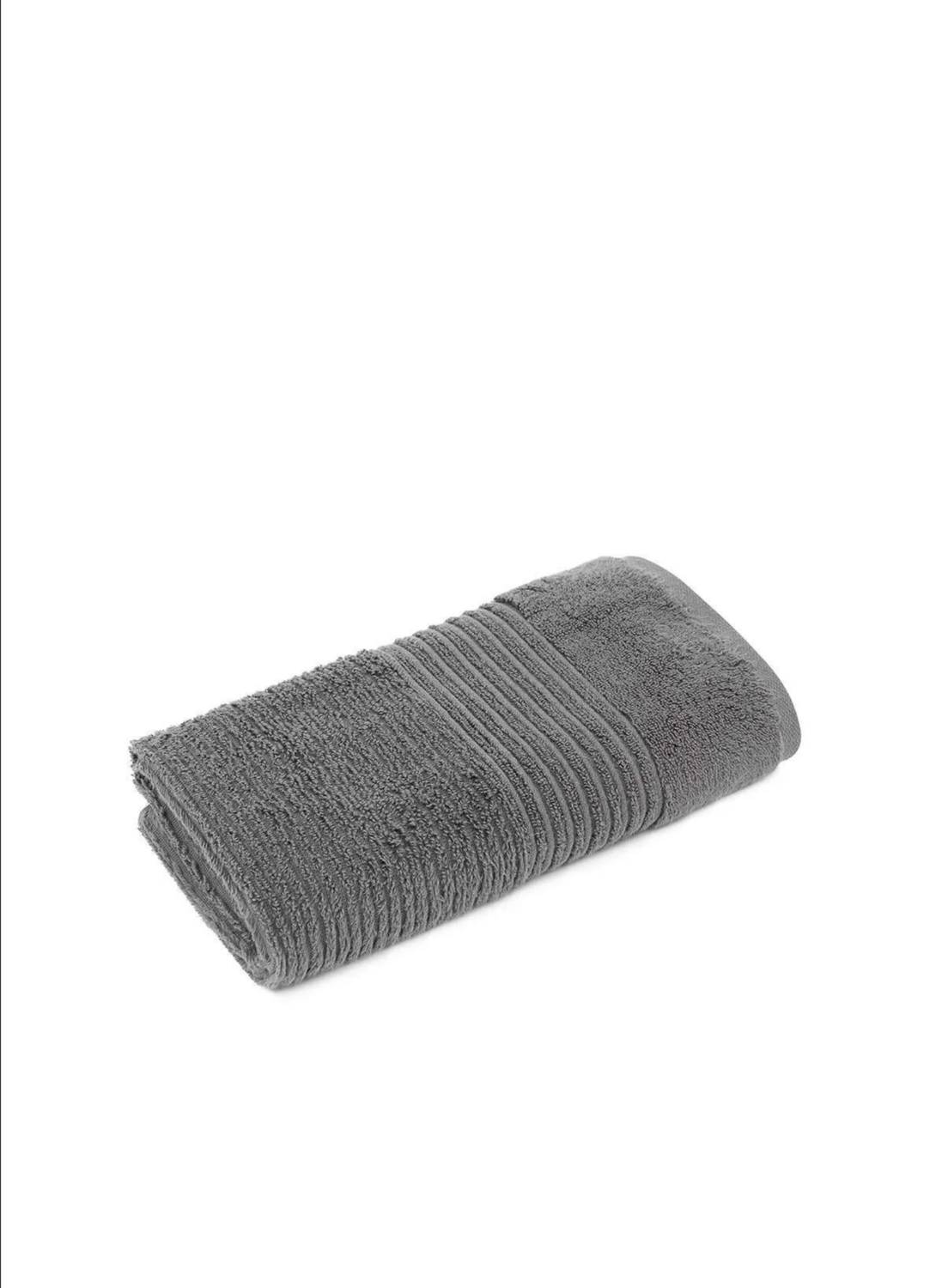Green Black Arina Hand Face Towel 100% Cotton Air Twist Anthracite 50x90 Cm