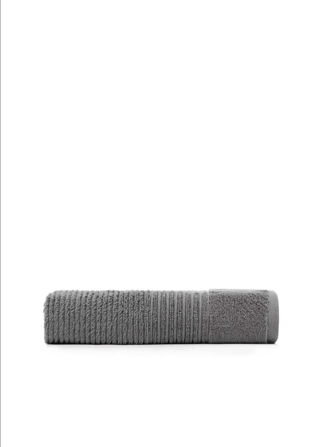 Green Black Arina Hand Face Towel 100% Cotton Air Twist Anthracite 50x90 Cm