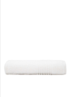 Green Black Arina Bath Towel 100% Cotton Air Twist Cream 80x150 Cm