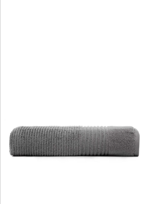 Green Black Arina Bath Towel 100% Cotton Air Twist Anthracite 80x150 Cm