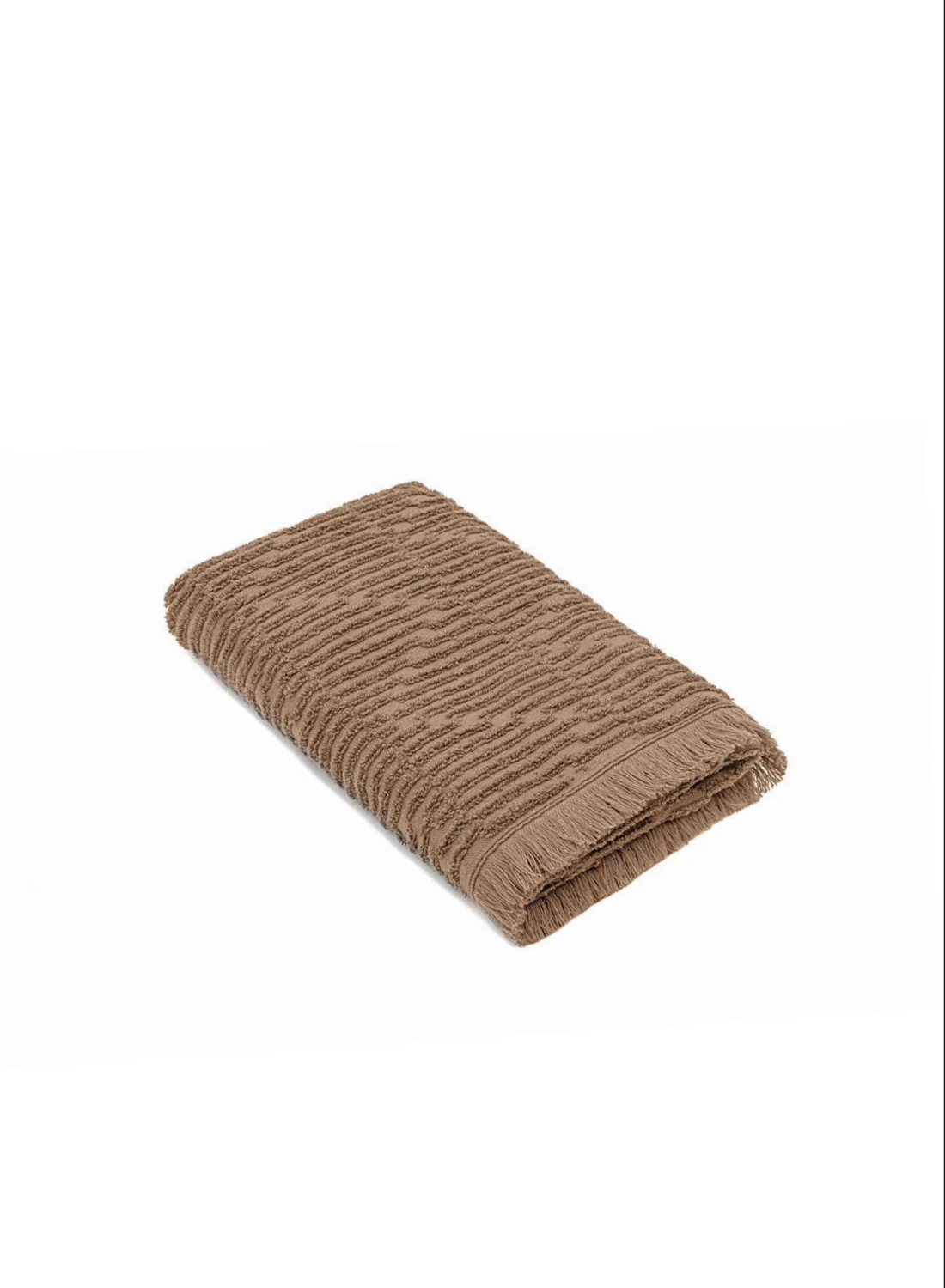 Green Black Anisa Hand En Gezichtsdoek  100% Katoen Gekamd Jacquard Bruin 50x90 Cm