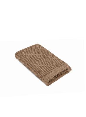 Green Black Anisa Hand Face Towel 100% Cotton Combed Jacquard Brown 50x90 Cm