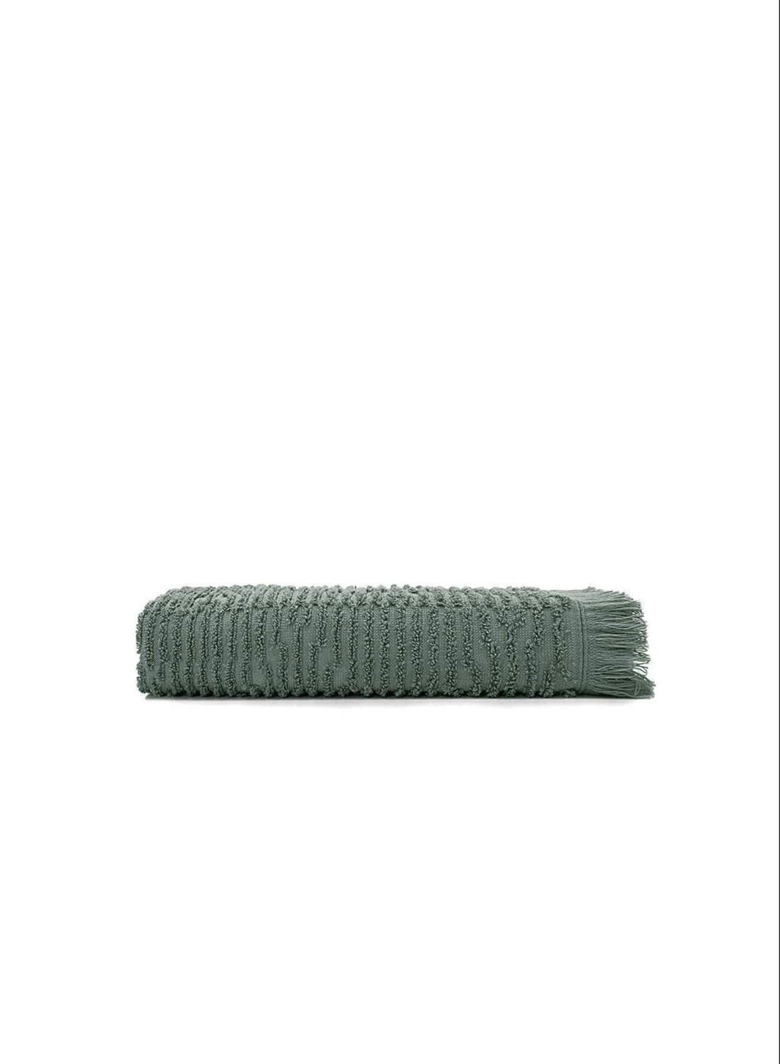 Green Black Anisa El Yüz Havlusu %100 Pamuk Penye Jakarlı Yeşil 50x90 Cm