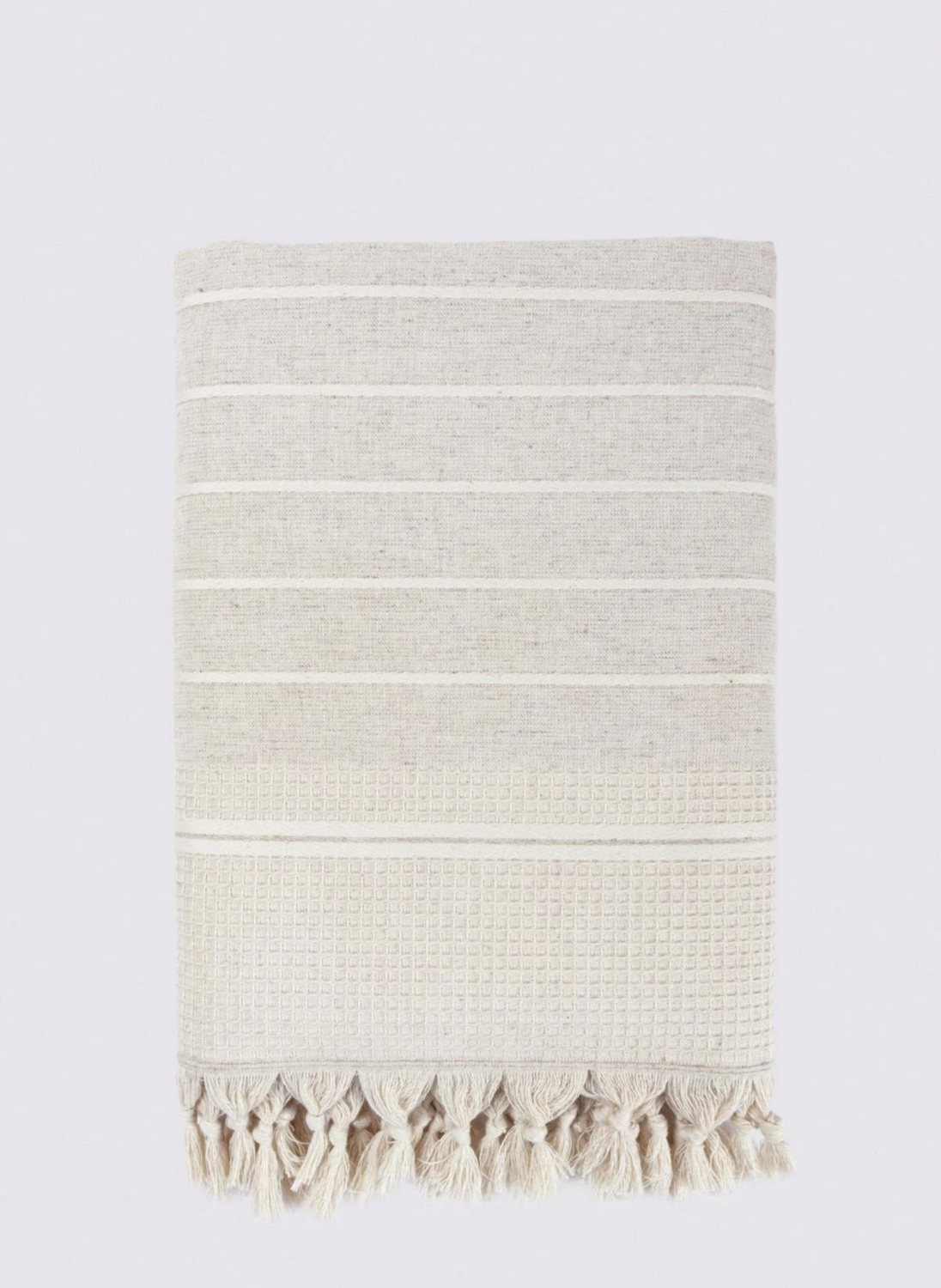 Ecocotton Arden Bath Towel 100% Organic Cotton Blended Hemp Towel Beige 80x150 Cm