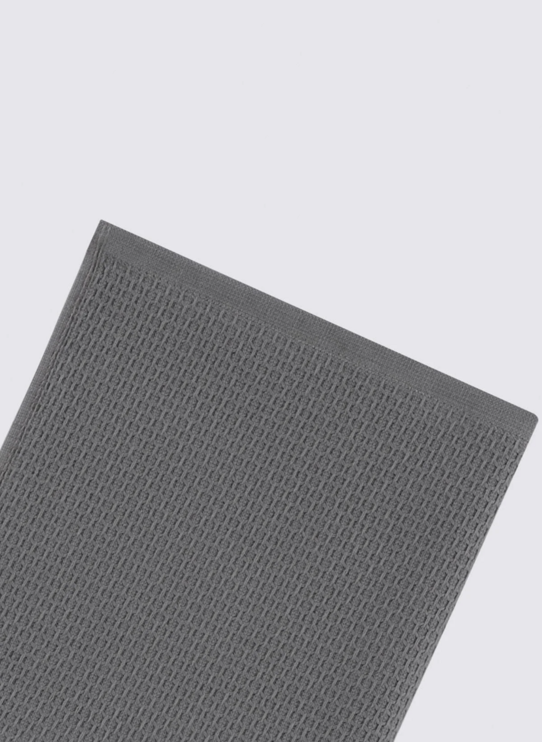 Ecocotton Elvin 2-Piece Drying Towel 100% Organic Cotton Special Woven Gray-Cream 40X60 Cm