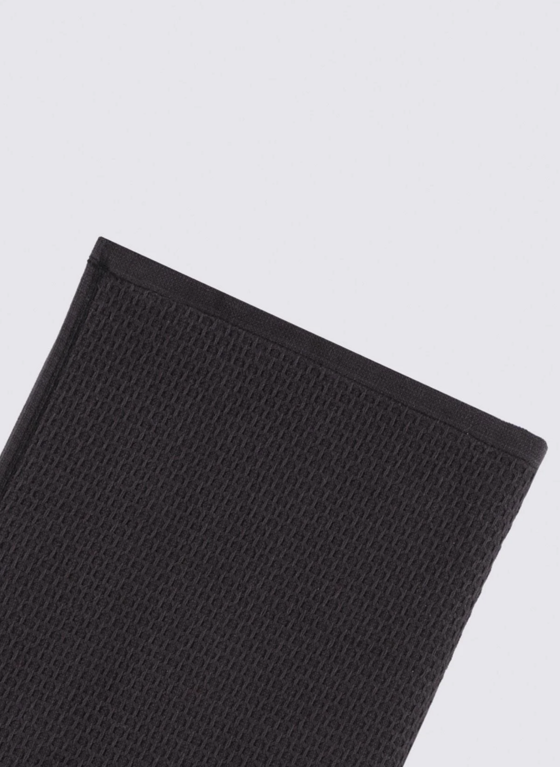 Ecocotton Elvin 2-Piece Drying Towel 100% Organic Cotton Special Woven Black-Cream 40X60 Cm