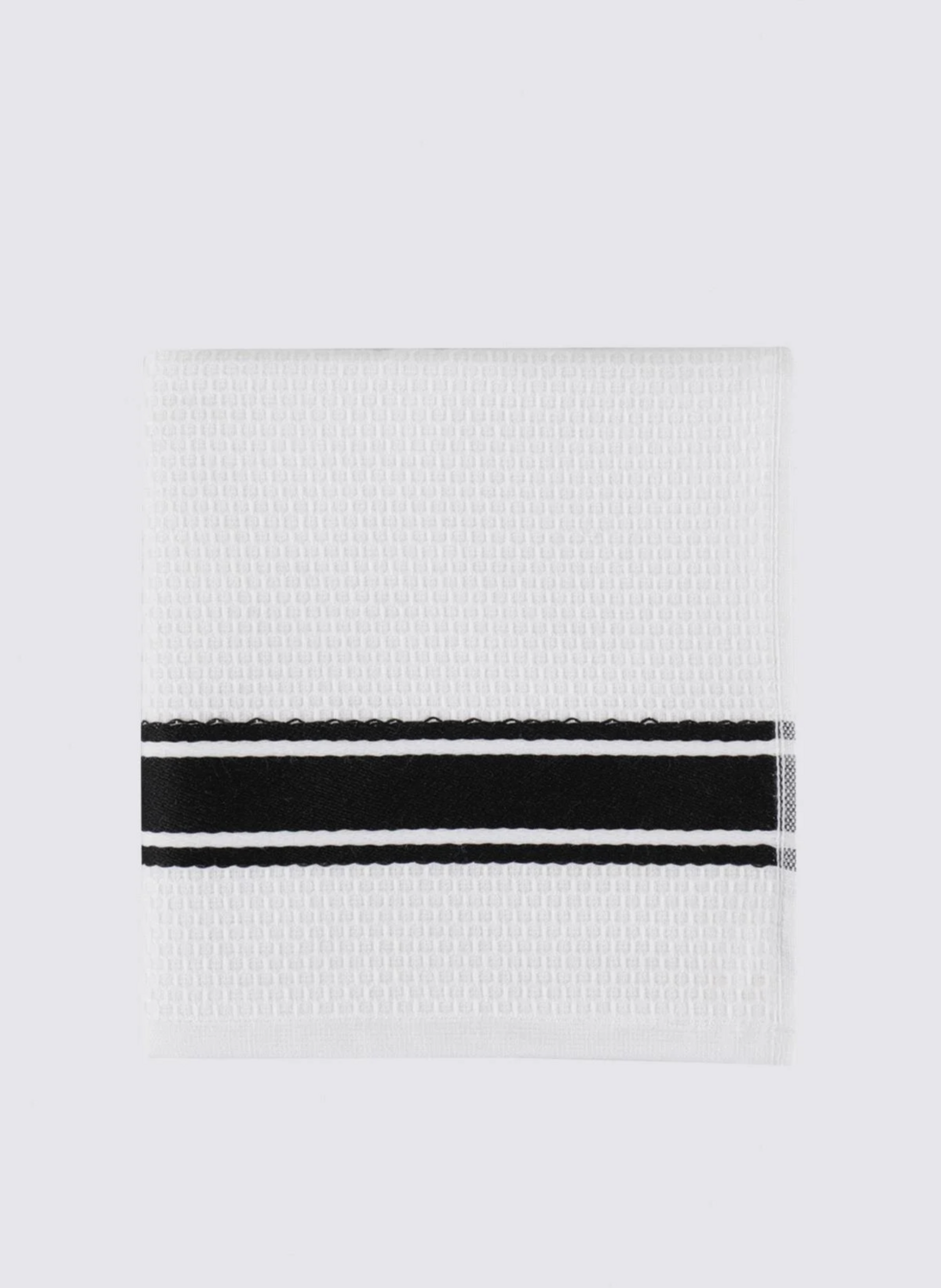 Ecocotton Elvin 2-Piece Drying Towel 100% Organic Cotton Special Woven Black-Cream 40X60 Cm