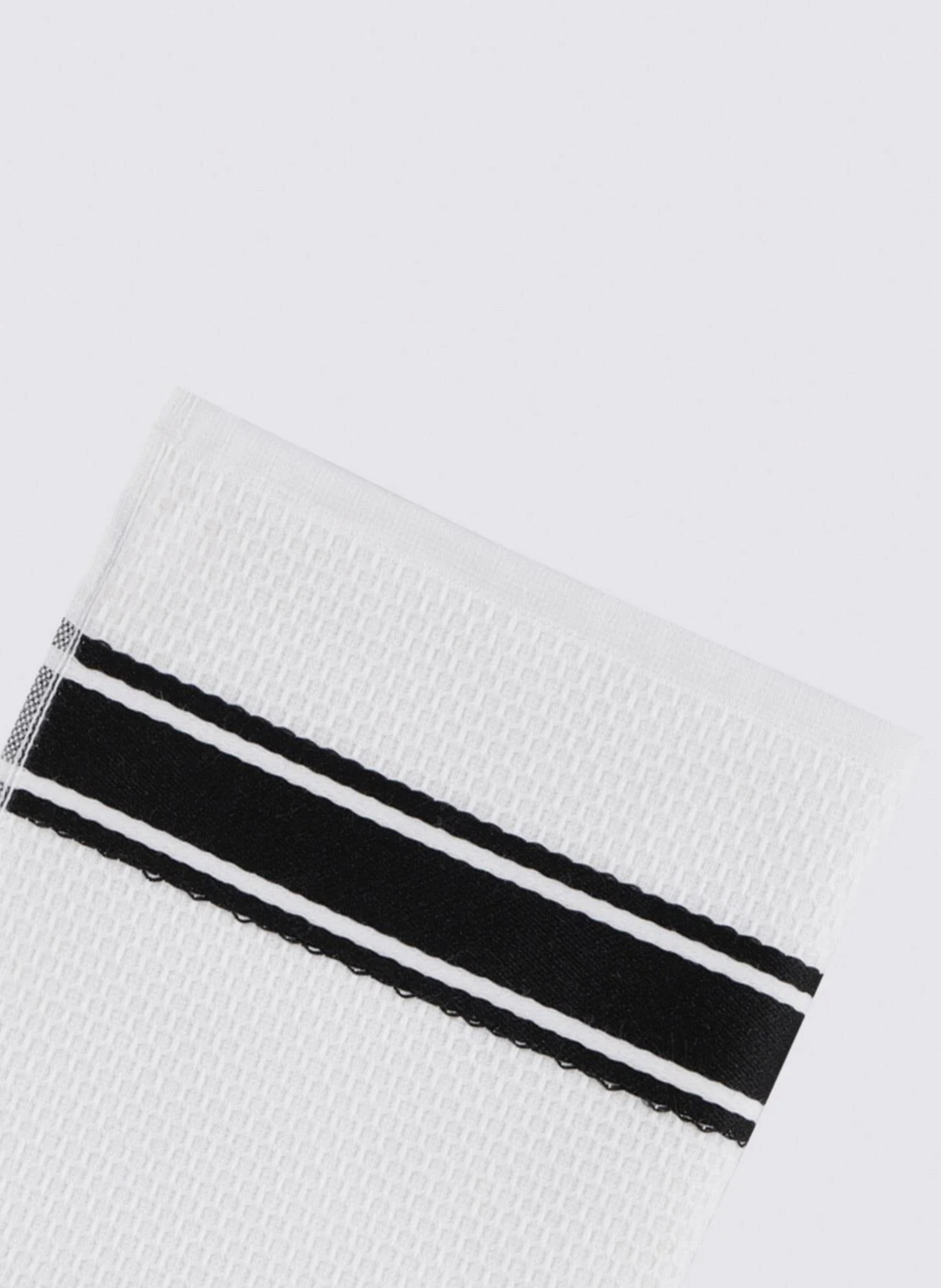 Ecocotton Elvin 2-Piece Drying Towel 100% Organic Cotton Special Woven Black-Cream 40X60 Cm