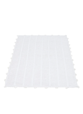 Ecocotton Kamila Bath Mat 100% Organic Cotton Hand Embroidered Cream 50x80 Cm