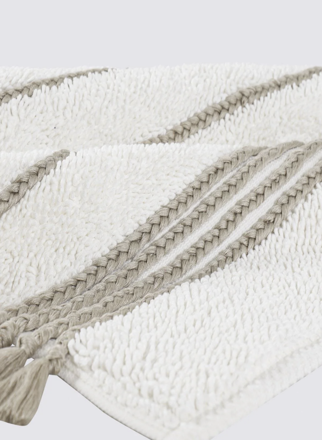 ​Ecocotton Karnella Bath Mat 100% Organic Cotton Cream 50x80 Cm​